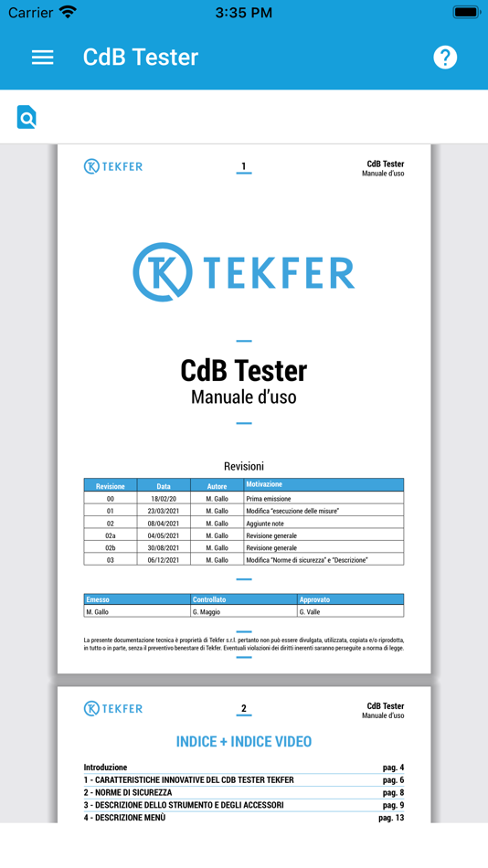 #2. Manuali Tekfer (iOS) By: TEKFER s.r.l.