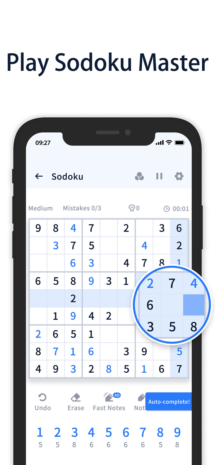 Sudoku Zero - Number puzzles