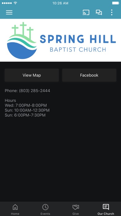 Spring Hill Baptist Church SC Screenshot