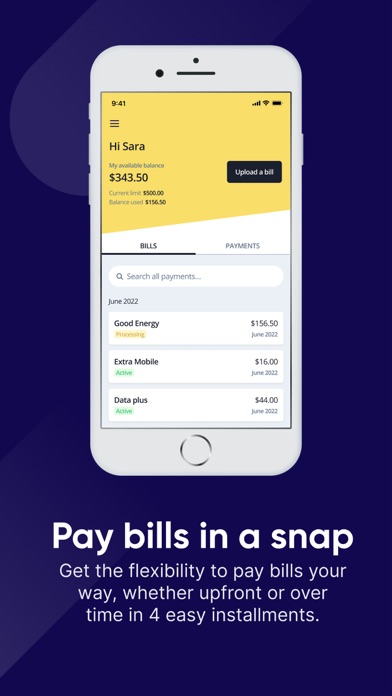 Deferit: Pay bills in 4 Screenshot