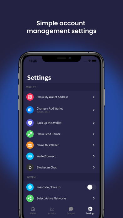 eYeWallet - Blockchain Wallet Screenshot