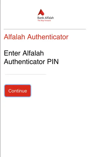 Скриншот Alfalah Transact Authenticator на iPhone 2
