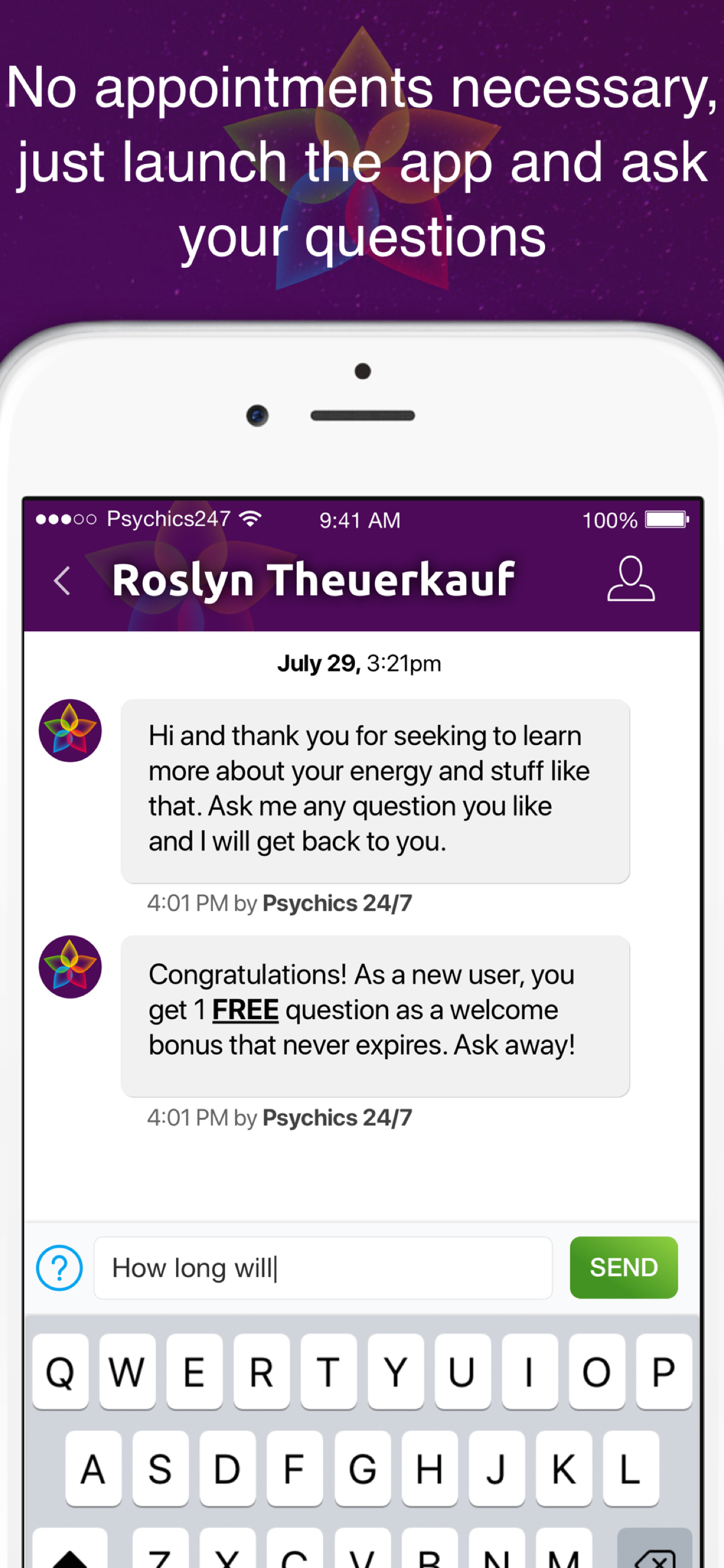 Psychics 24/7 screenshot 2