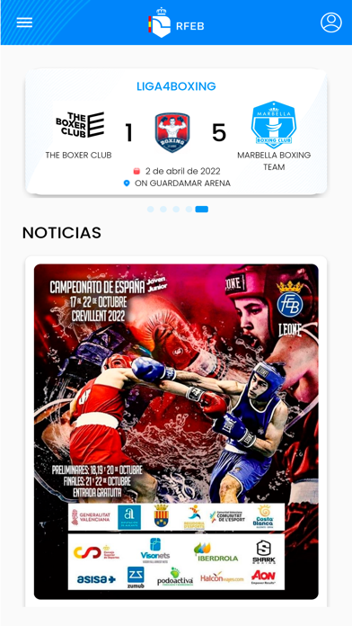 Real Federación Española Boxeo Screenshot