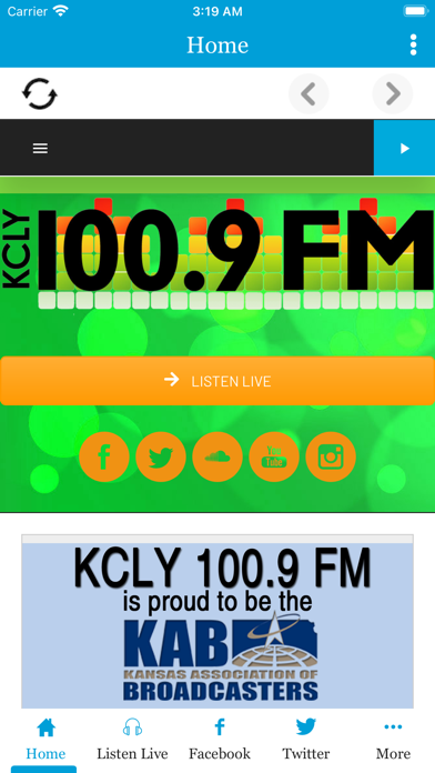 KCLY Radio Screenshot