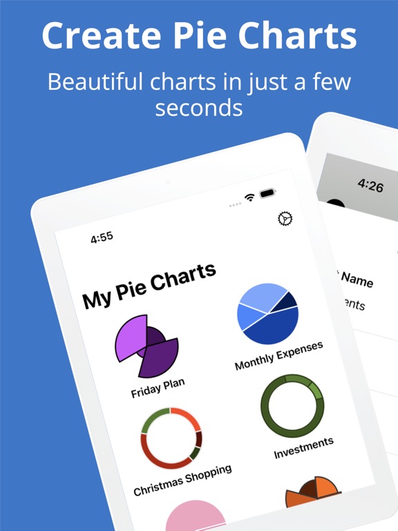 Pie Chart Maker by Grafi iPad screenshot 1 - Graphics & Design app