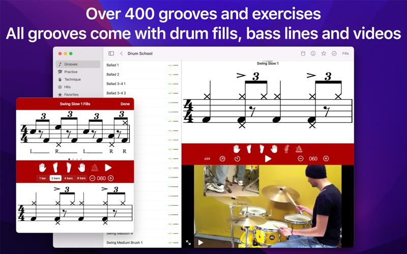 Screenshot #2 for Drum School