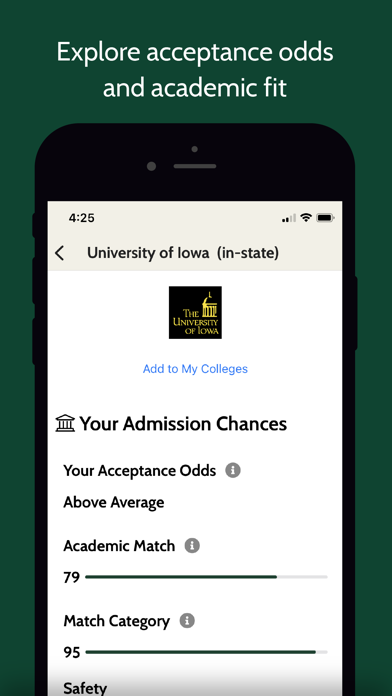 College Scholarship Calculator Screenshot