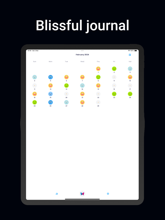 Blissful Journal, Mood Trackerのおすすめ画像1