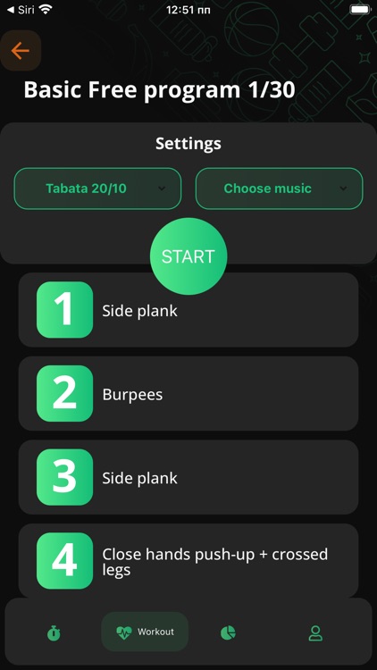 Tabata HIIT Workouts timer app screenshot-3