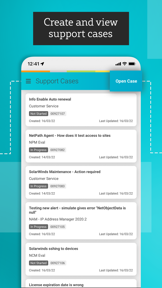 SolarWinds Customer Success screenshot