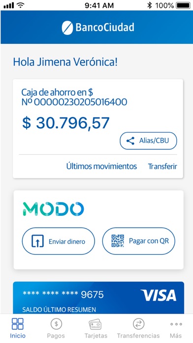 Banca Móvil Ciudad Screenshot