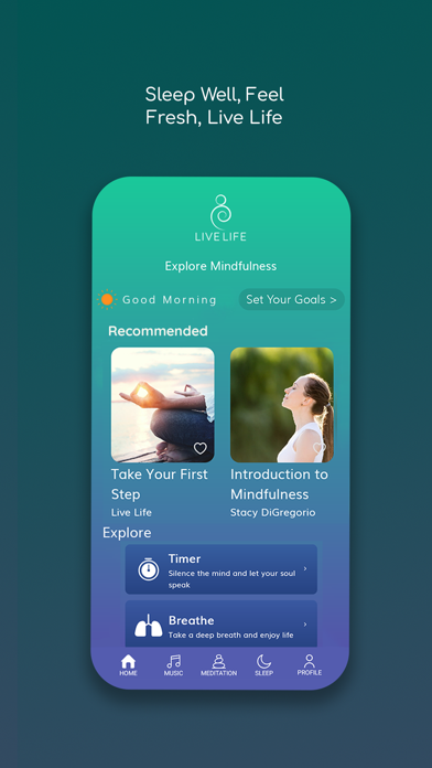 LiveLife - Meditation & Sleep Screenshot 4 - AppWisp.com LiveLife - Meditation & Sleep Screenshot 4 - AppWisp.com