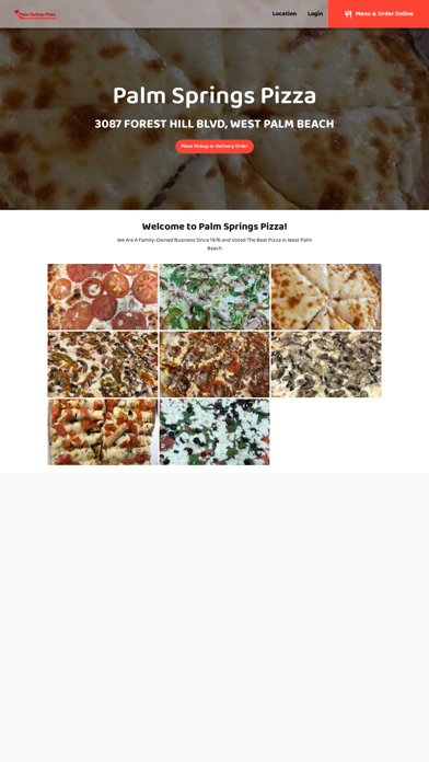 Palm Springs Pizza Screenshot