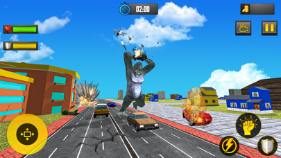 Angry Gorilla City Attack Game Screenshot