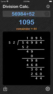 division calculator iphone screenshot 4