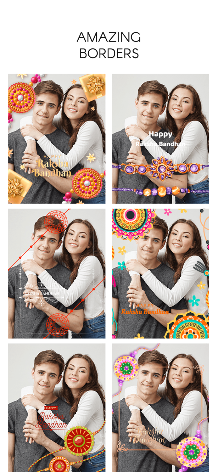 Raksha Bandhan Frames and Wishes