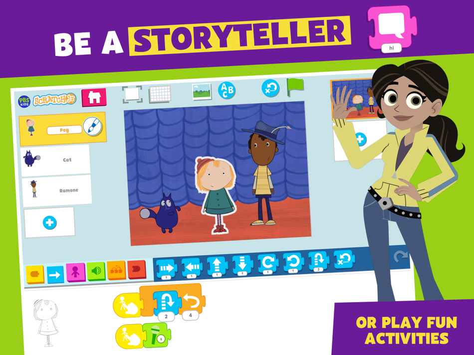 #3. PBS KIDS ScratchJr (iOS) 由: PBS KIDS