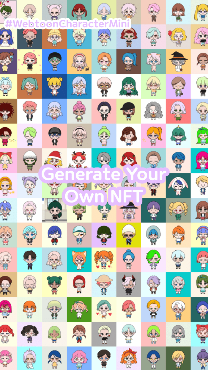 K-pop Webtoon Character Mini