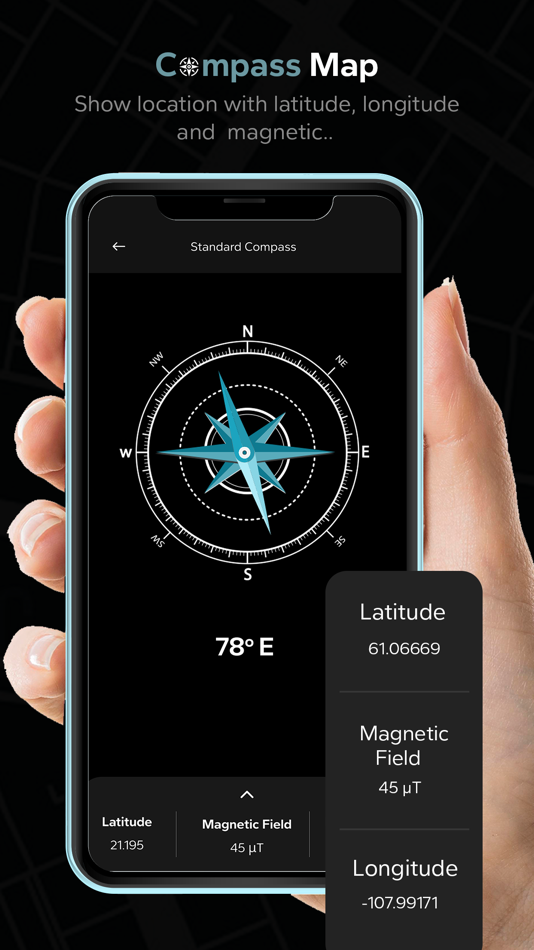 #2. MapCompass : Compass with Maps (iOS) 由: Bhavik Savaliya