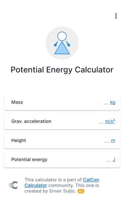 Potential Energy - CalCon