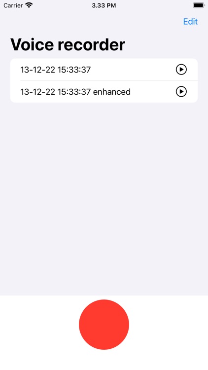 Recorder - speech enhancement