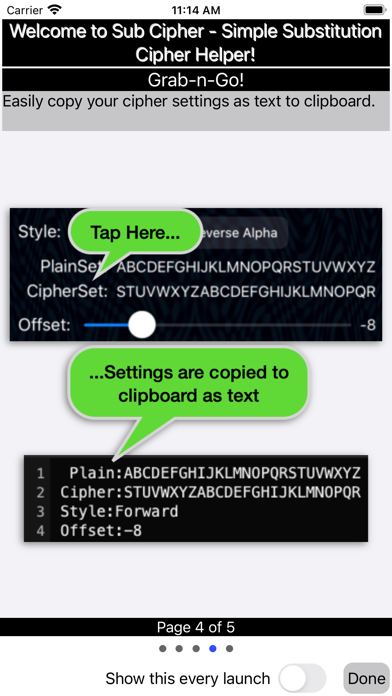 Sub Cipher Screenshot