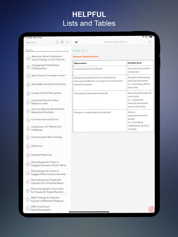McLean EMG Electrodiagnostic iPad screenshot 4 - Medical app