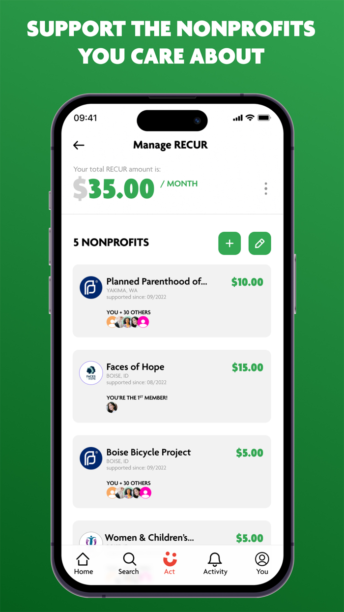 Cauze Charitable Giving