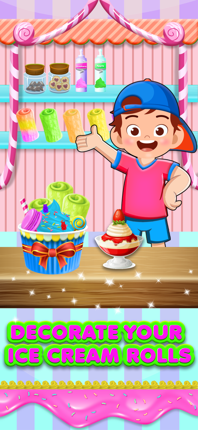 DIY Ice Cream Rolls Making