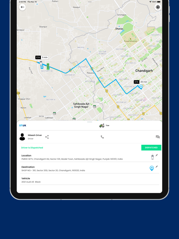 STUK Roadside Assistance iPad screenshot 4 - Business app