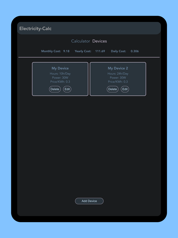 Electricity-Cost Calculator