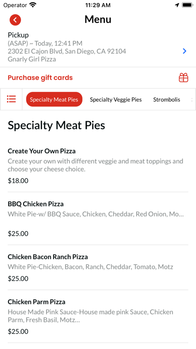 Gnarly Girl Pizza Screenshot