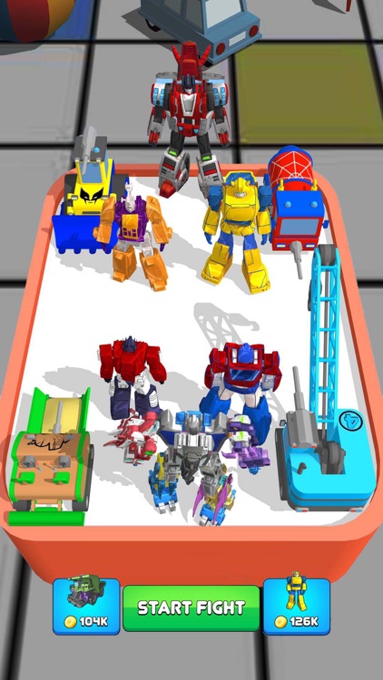 Robot Car Monster Color Battle