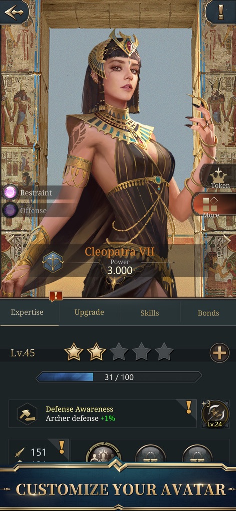 War Eternal - war-eternal-cleopatra-customization