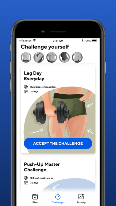 Workout for Men · Fit & Strong Screenshot
