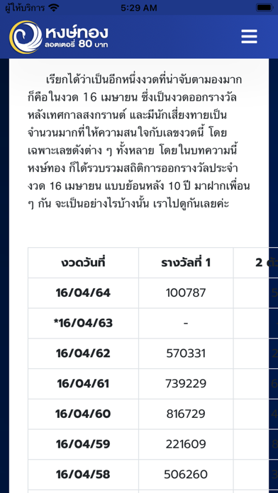 Hongthong News - รู้ผลทันใจ Screenshot