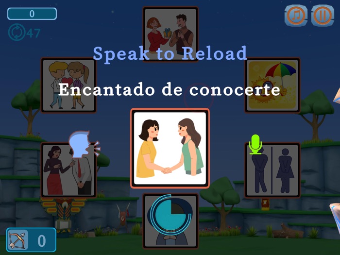 Archery Spanish Vocab Game