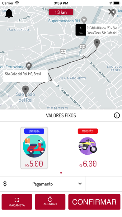 Del Leste Moto táxi - Cliente Screenshot
