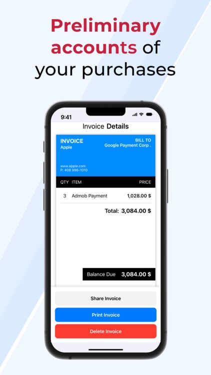 invoice contractor