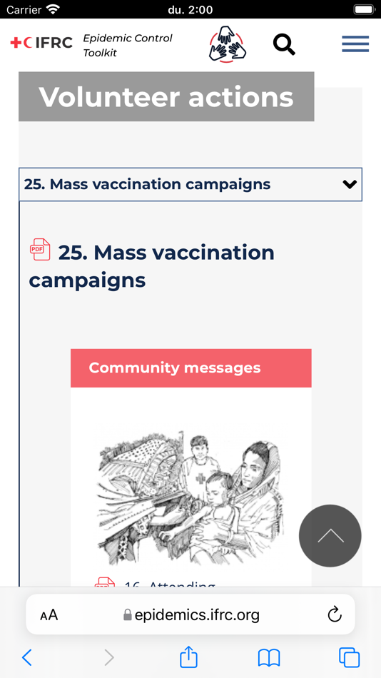 #8. Epidemic Control Toolkit (iOS) By: Federation Internationale des Societes de la Croix-Rouge et du Croissant Rouge