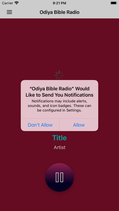 Odiya Bible Radio Screenshot