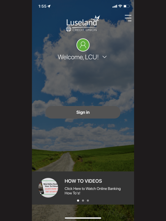 Luseland Credit Union Mobile iPad screenshot