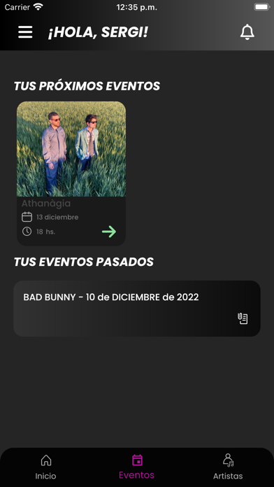 Eventgow Screenshot