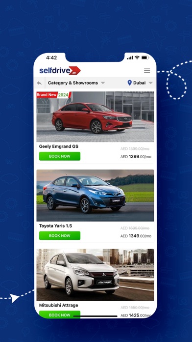 SelfDrive - Car Rental Screenshot