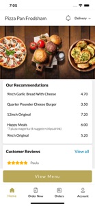 Pizza Pan Frodsham. screenshot #2 for iPhone