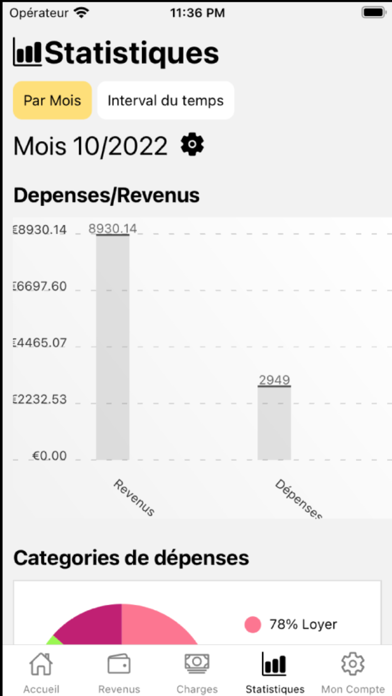 Mes dépenses - Gestion Budget Screenshot