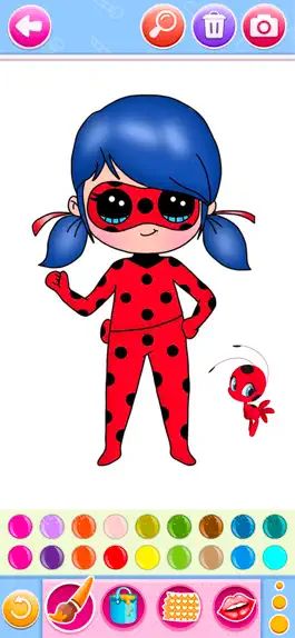 Game screenshot LadyBug Coloring Book mod apk