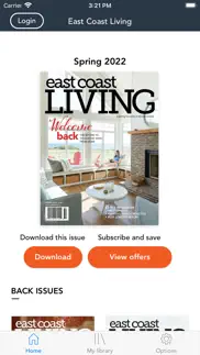 east coast living magazine iphone screenshot 1