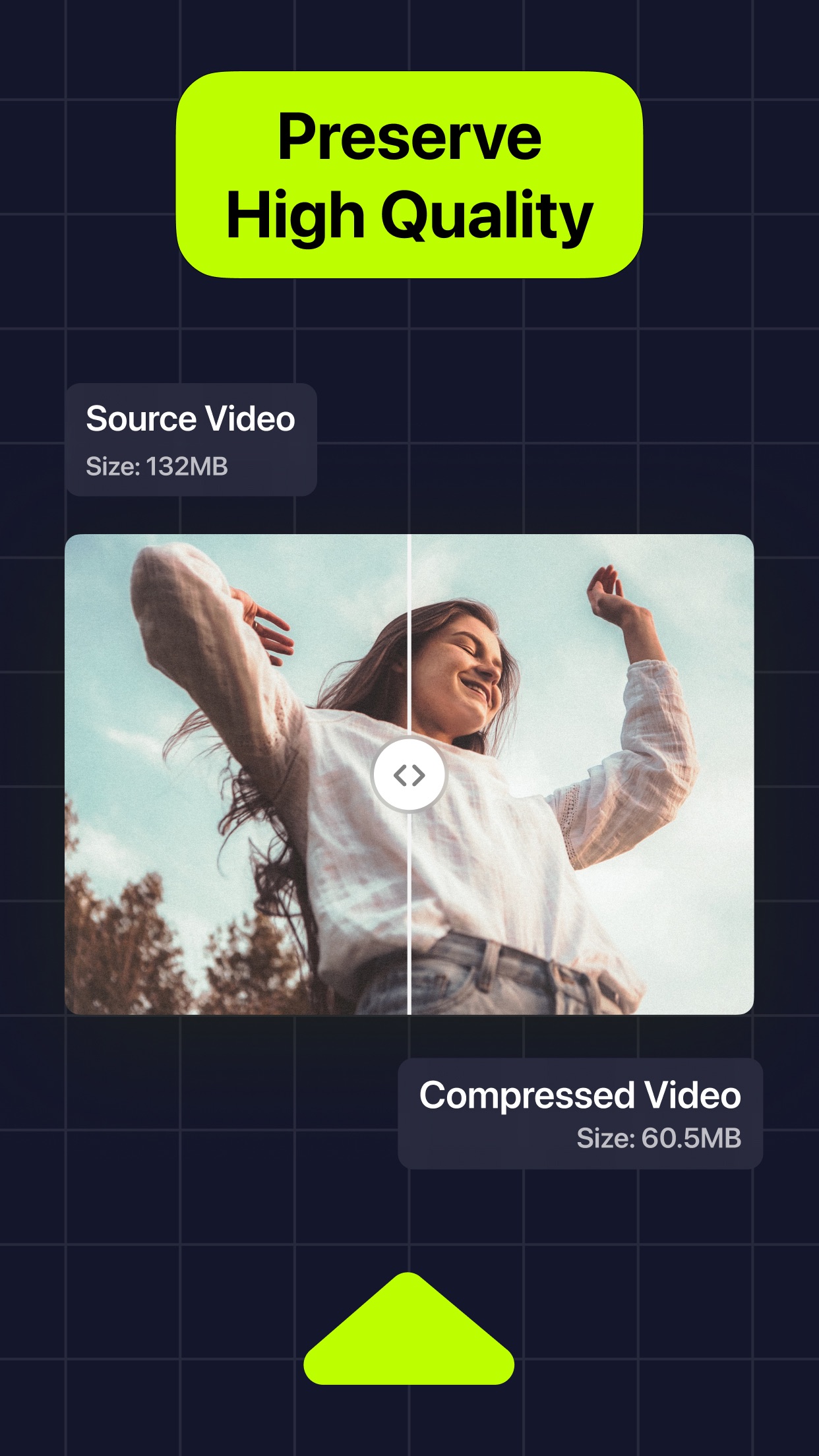 Screenshot do app Video Compressor･